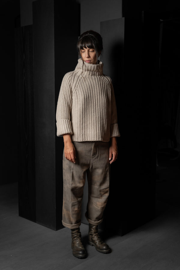 FORME D'EXPRESSION-PULLOVER-DM246-ALMOND