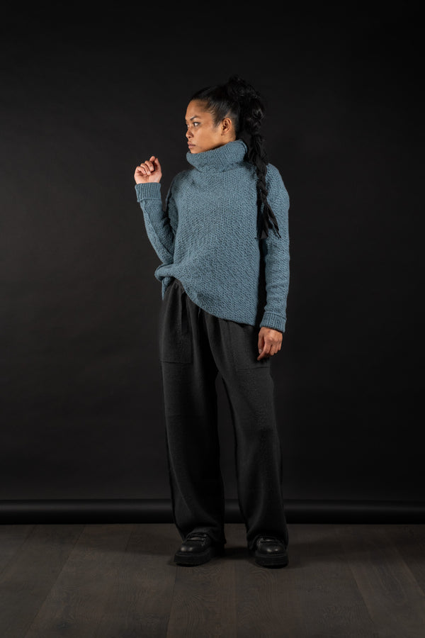 DANIEL ANDRESEN-PULLOVER-FENNEL-DARK TEAL