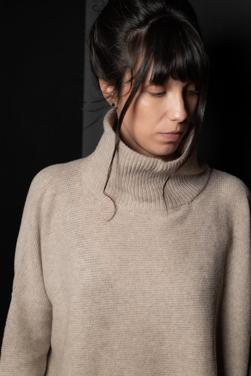 FORME D'EXPRESSION-PULLOVER-DM141-ALMOND