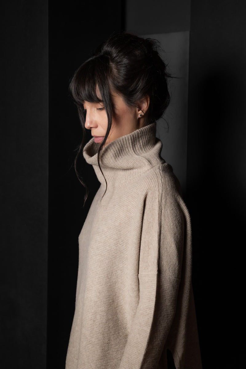 FORME D'EXPRESSION-PULLOVER-DM141-ALMOND