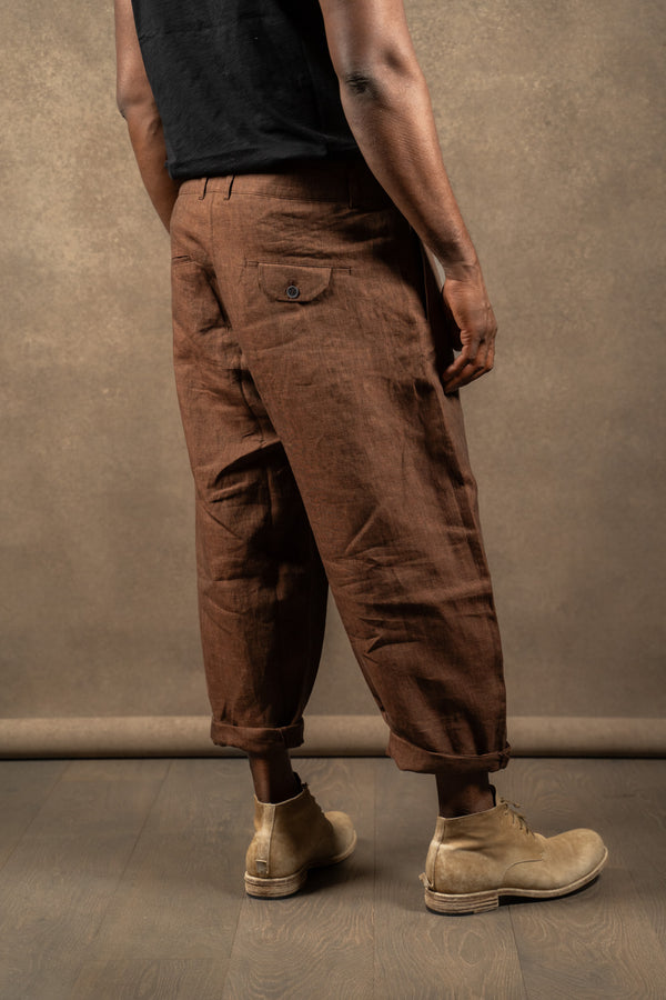 HANNIBAL COLLECTION-TROUSERS 7/8- HELM 214.-MAHOGANY