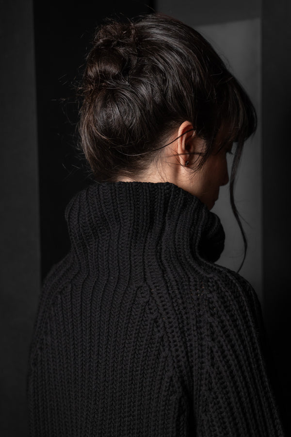 FORME D'EXPRESSION-PULLOVER-DM246-BLACK