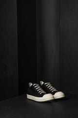 RICK OWENS-DENIM SHOES-DU01F-DBK911-BLACK/MILK/MILK