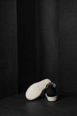 RICK OWENS-DENIM SHOES-DU01F-DBK911-BLACK/MILK/MILK
