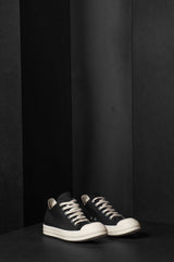 RICK OWENS-DENIM SHOES-DS01F-DBK911-BLACK/MILK/MILK