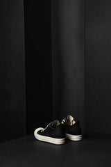 RICK OWENS-DENIM SHOES-DS01F-DBK911-BLACK/MILK/MILK