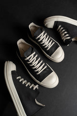 RICK OWENS-DENIM SHOES-DS01F-DBK911-BLACK/MILK/MILK