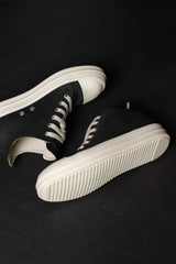 RICK OWENS-DENIM SHOES-DS01F-DBK911-BLACK/MILK/MILK