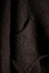 DANIEL ANDRESEN-BIG COLLAR KNIT JACKET-ABRONIA-CHOCOLATE