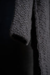 DANIEL ANDRESEN-LONG KNIT COAT-RIBES-CARBON