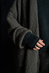DANIEL ANDRESEN-LOOSE FIT CHUNKY CARDIGAN LONG-SORBUS-SALVIA