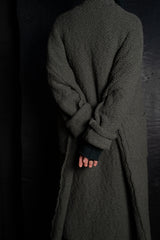 DANIEL ANDRESEN-LOOSE FIT CHUNKY CARDIGAN LONG-SORBUS-SALVIA