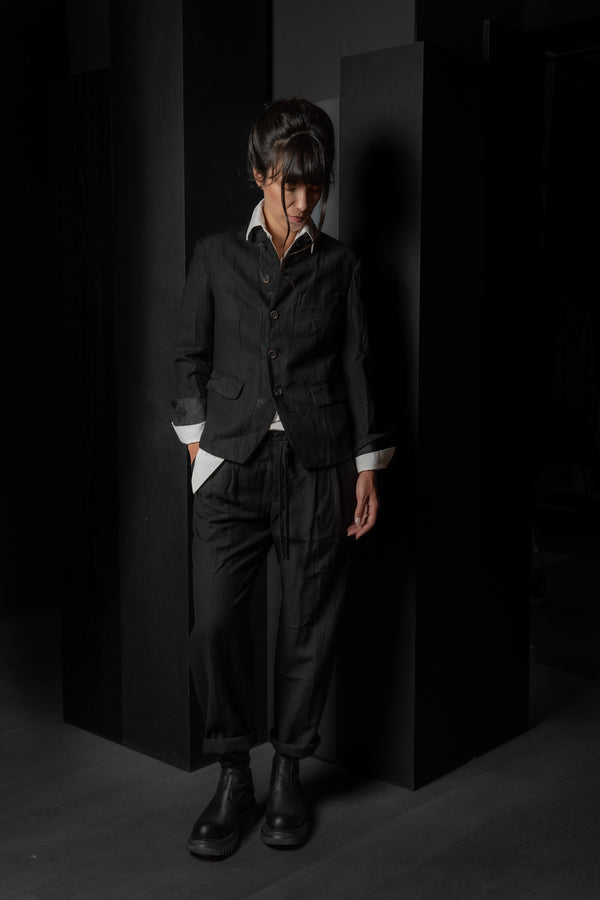 FORME D'EXPRESSION-PANTS-DP043-BLACK