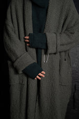 DANIEL ANDRESEN-LOOSE FIT CHUNKY CARDIGAN LONG-SORBUS-SALVIA