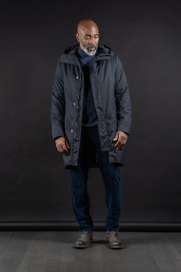 HANNIBAL COLLECTION-JACKET-PARKA RICK 109.-NAVY