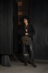 ISABEL BENENATO-CARDIGAN-DK24F26-BLACK