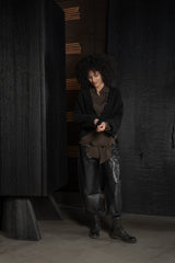ISABEL BENENATO-CARDIGAN-DK24F26-BLACK
