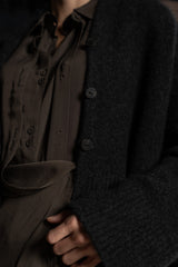 ISABEL BENENATO-CARDIGAN-DK24F26-BLACK