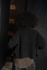 ISABEL BENENATO-CARDIGAN-DK24F26-BLACK