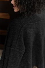 ISABEL BENENATO-CARDIGAN-DK24F26-BLACK