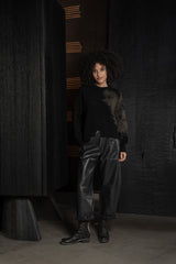 ISABEL BENENATO-PULLOVER-DK03PF26-BLACK