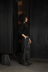 ISABEL BENENATO-PULLOVER-DK03PF26-BLACK