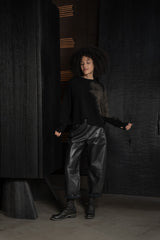 ISABEL BENENATO-PULLOVER-DK03PF26-BLACK
