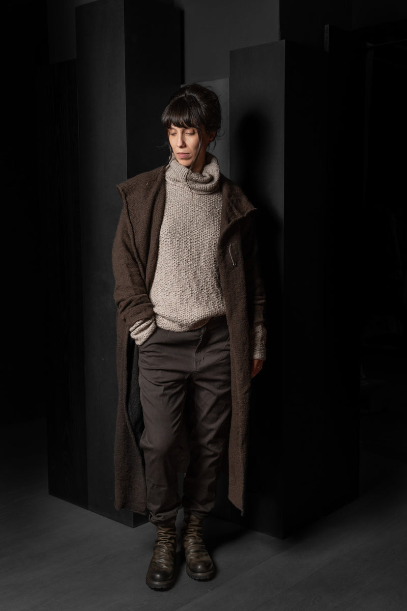 DANIEL ANDRESEN-CARDIGAN-TULIP-CHOCOLATE