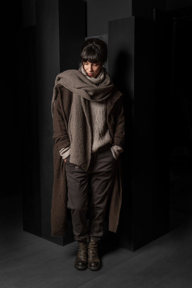 DANIEL ANDRESEN-CARDIGAN-TULIP-CHOCOLATE
