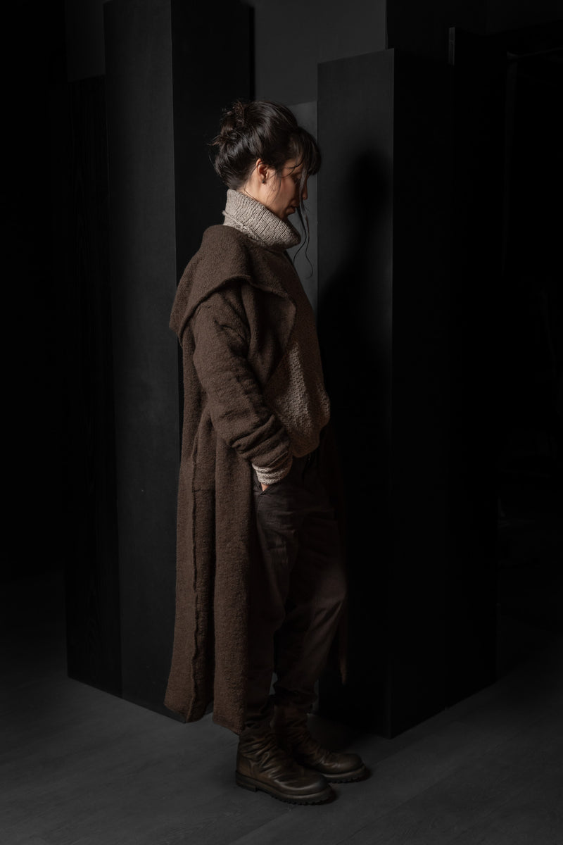 DANIEL ANDRESEN-CARDIGAN-TULIP-CHOCOLATE
