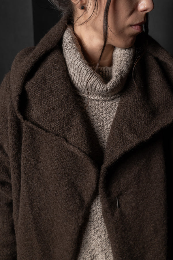 DANIEL ANDRESEN-CARDIGAN-TULIP-CHOCOLATE