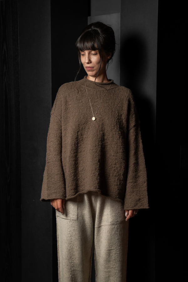 DANIEL ANDRESEN-PULLOVER-SESAME-PRALINE
