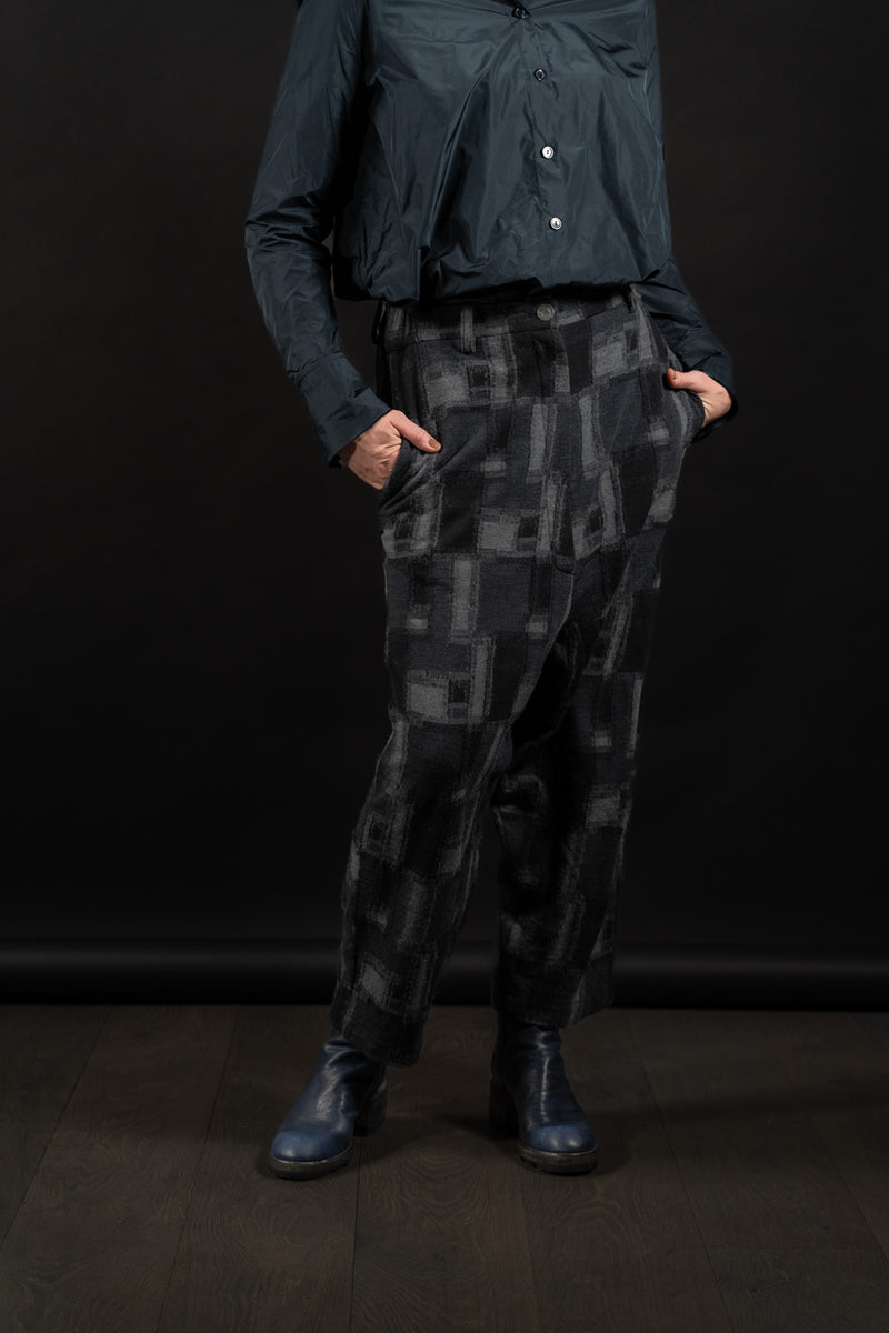 CHIAHUNG SU-TROUSER-MP21-SHWL-BLACK