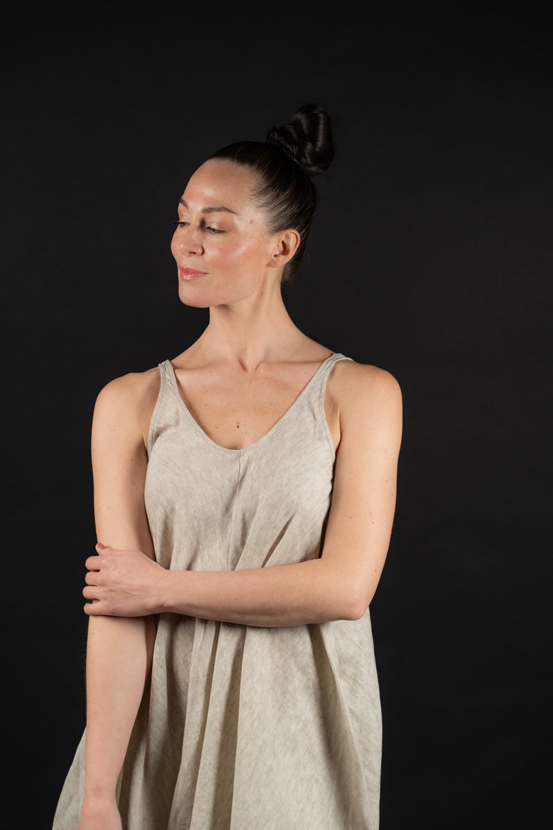 DAUB-DRESS-AB62-T516-TAUPE