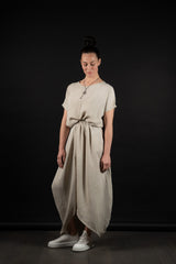 DAUB-SKIRT-GO31-T506-TAUPE