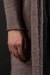DANIEL ANDRESEN-LONG CARDIGAN-KARAKA-OLD ROSE