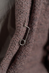 DANIEL ANDRESEN-LONG CARDIGAN-KARAKA-OLD ROSE