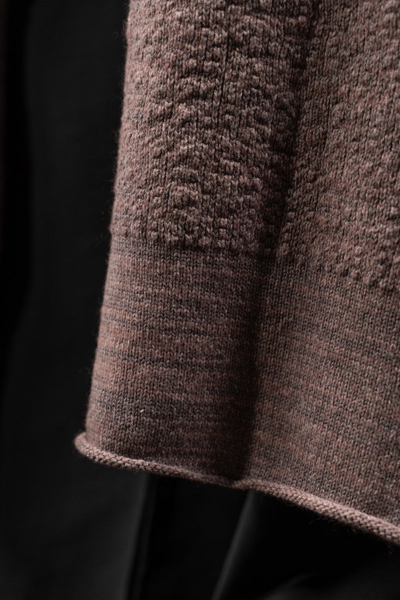 DANIEL ANDRESEN-LONG CARDIGAN-KARAKA-OLD ROSE