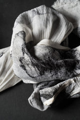 FORME D’EXPRESSION-HX018-SCARF-WHITE/BLACK