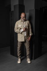 RICK OWENS-DENIM JACKET-OUTERSHIRT-SAND