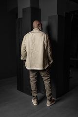 RICK OWENS-DENIM JACKET-OUTERSHIRT-SAND