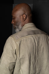 RICK OWENS-DENIM JACKET-OUTERSHIRT-SAND