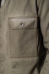 RICK OWENS-DENIM JACKET-OUTERSHIRT-SAND