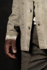 RICK OWENS-DENIM JACKET-OUTERSHIRT-SAND