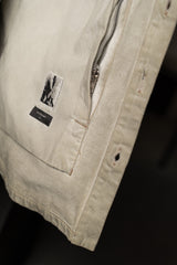 RICK OWENS-DENIM JACKET-OUTERSHIRT-SAND