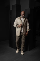 RICK OWENS-DENIM JACKET-OUTERSHIRT-SAND