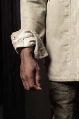 RICK OWENS-DENIM JACKET-OUTERSHIRT-SAND
