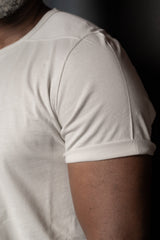 RICK OWENS-KNIT SHIRT-LEVEL T-RNP-MILK WASH