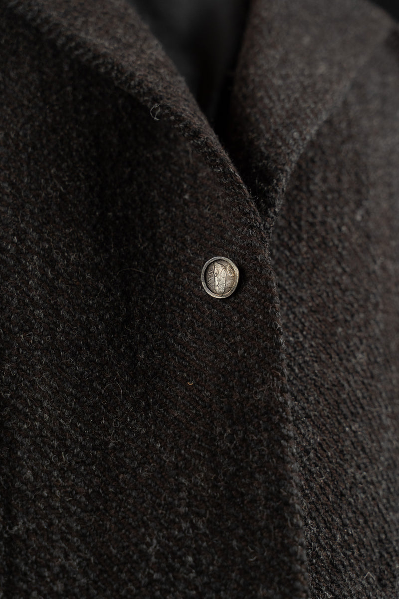 CHIAHUNG SU-OVERSIZE COAT-FC14-FHW-UNEVEN DARK TAUPE
