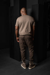 RICK OWENS-PANTS-PRISONER-RIG-DARK DUST